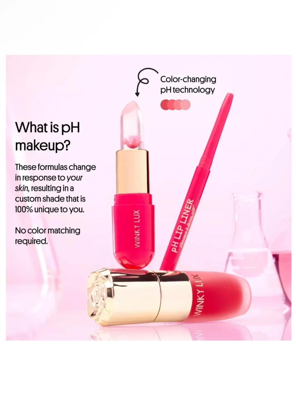 Winky Lux pH Cheeky Glaze Liquid Blush Color ph pink